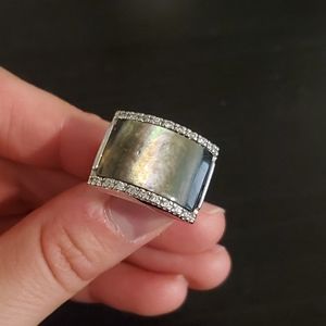 Obsidian Sterling Silver Ring